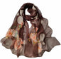 Pokeedioty Scarfs for Women Lightweight Fashion Scarves Elegant Floral Pattern Sheer Scarfs Sunscreen Shawls Wraps - color: P 054