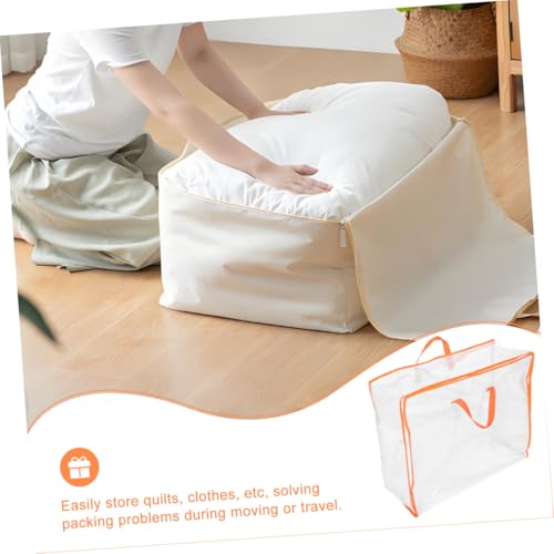 KESYOO Transparent Storage Bag for Clothes Comforters and Blankets Large Capacity Organizer with Window for Moving and Travel