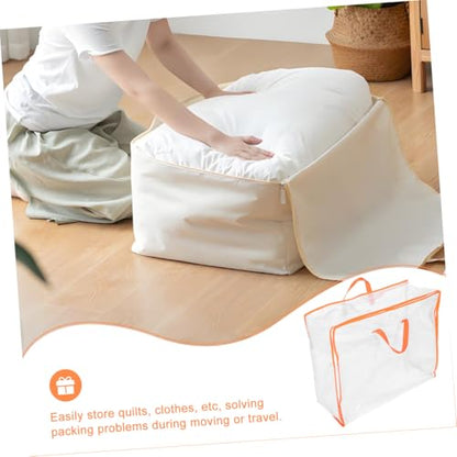 KESYOO Transparent Storage Bag for Clothes Comforters and Blankets Large Capacity Organizer with Window for Moving and Travel