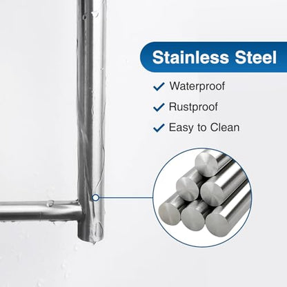 Paper Towel Holder - Self-Adhesive or Drilling, Brushed Nickel, Wall Mounted, SUS304 Stainless Steel Kitchen Roll Dispenser Under Cabinet