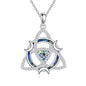 Witch Knot/Trinity/Triple Moon Necklace S925 Sterling Silver Protection Jewelry Gifts for Women - style: Trinity