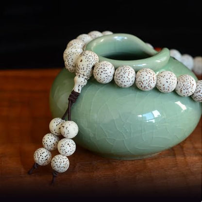 Natural Star Moon Bodhi Bracelet for Women Men Double-loop Winding Star Moon Bead Bracelet Meditatioon Healing Anxiety Relief Energy Buddha Bead Bracelets Birthday Gift - color: Bodhi 75