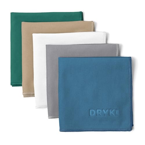 Pocket-Sized Sweat Towels - The Original Sweat Absorbing Handkerchiefs - Quick-Dry Microfiber Sweat Rags for Face, Hands, & Body - Men & Women - Gym, Sports, and Work (Creek: 5 Pack) - color: Creek, size: 10" x 10"