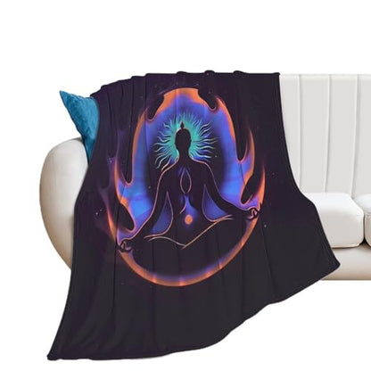 Meditation Zen Abstract Throw Blankets Blanket Bed Blanket Couch Decorative Throw Blankets Soft Cozy Warm Living Room Bedroom - size: 60"*80"（150*200cm）