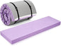 Lyrow 3 Inch 72"x 24" Thick Foldable Yoga Mat with Carry Strap, Non-slip Portable Foam Gym Mat for Yoga, Pilates and Stretching - color: Lavender Purple