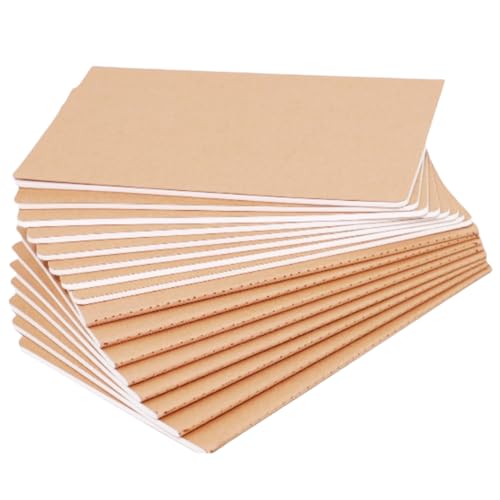 16 Pack Kraft Blank Notebooks for Writing, A5 Size 8.3 x 5.5in, 60 Pages Each, Bulk Sketchbook Journals Set for Travel Journal, Student, Kids, Writing - style: 16pack Blank pages