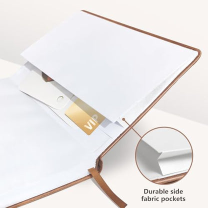 Lined Journal Notebook for Women Men, 256 Pages, Medium 5.7 in x 8.3 in - 100 GSM Thick Paper – Hardcover Leather Journals for Writing, Work, School, Note Taking, Diary Notepad, Brown - color: Brown