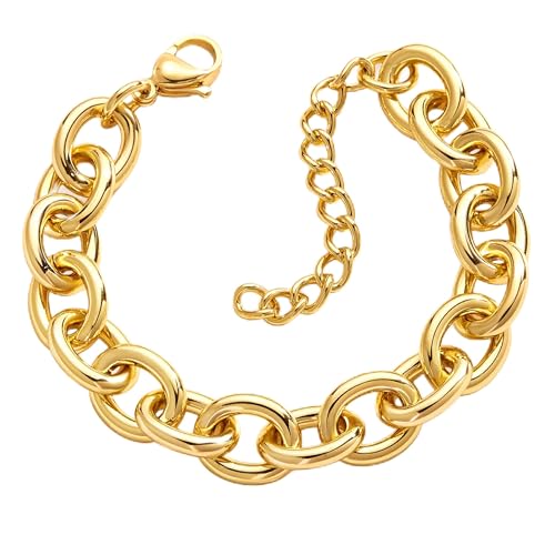 3mm Diamond Classic Tennis Bracelet for Women Dainty, Gold Jesus Cross Bracelets Trendy, 14K Gold Plated Heart/Evil Eye/Pearl/Starfish & Seashell Charm Bracelets for Women Bulk - style: Gold Paperclip