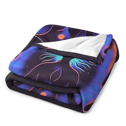 Meditation Zen Abstract Throw Blankets,Blanket Super Soft Cozy Warm Bed Blanket Couch Decorative Throw Blankets for Living Room Bedroom Dorm