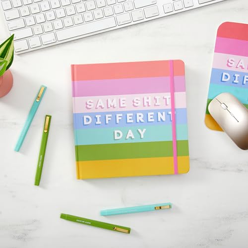 C.R. Gibson J3N1S-25499 N Squared Striped 3-in-1 Blank, Dot Grid, and Lined Journal with 480 Pages, 8.5" x 8.5", Multicolor - style: Striped