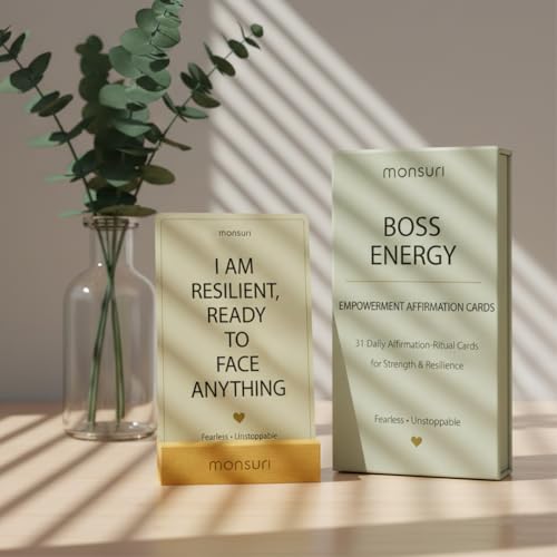 Empowerment Positive Affirmation Cards for Women - 31 Daily Affirmation Cards for Adults with Mindful Empowering Rituals for Confidence, Self-Doubt & Courage - Self Care Womens Birthday Gifts Unique - style: Empowerment Affirmation Cards
