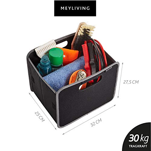 Foldable Box Shelf Organizer Home Office Crafts Linens 10.4x12.6x10.8inches, 1-Pack/Small, Lava Black - color: Lava Black, size: 1-Pack / Small
