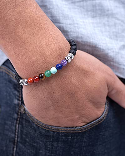 Anxiety Relief Items, Chakra Bracelets, Crystals and Healing Stones, 7 Chakras Healing Crystals handmade bracelets, Yoga, Meditation, Stress Relief Gifts
