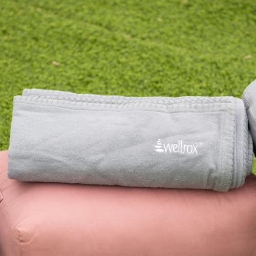 Wellrox Yoga Blanket 100% Indian Cotton - Yoga Blanket for Restorative Yoga Perfect, Relaxing, Renewing, Yoga Blanket, Yoga Blankets Cotton, Meditation Blanket, Restorative Yoga Props