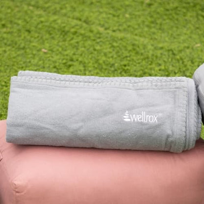 Wellrox Yoga Blanket 100% Indian Cotton - Yoga Blanket for Restorative Yoga Perfect, Relaxing, Renewing, Yoga Blanket, Yoga Blankets Cotton, Meditation Blanket, Restorative Yoga Props