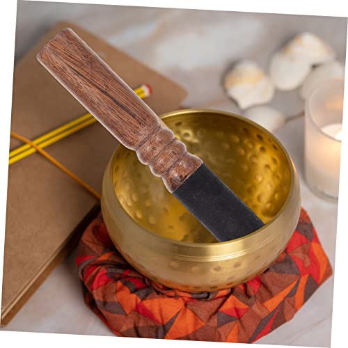 Vaguelly Nepalese Handmade Meditation Sound Bowl Stick Wooden Mallet for Singing Bowls Lightweight Compact Rod for Yoga Meditation Healing Music Instruments Sandalwood Accessory