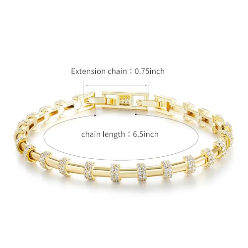 14K Gold Plated Bracelet for Women Men Stackable Wheat Chain | Gold Jewelry | Precious thin bracelet| Suitable for 6.5-7.5 inch