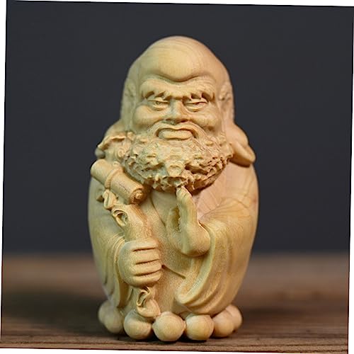 ORFOFE Buddha Garden Statue Stylish Wooden Decor Japanese Style Home Adornment Tabletop Craft