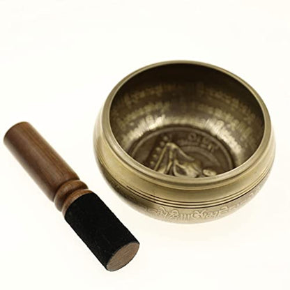Copper Bowl 11cm Handmade Tibetan Singing Bowls Scripture Buddha Sound Bowl Yoga Meditation Buddha Sound Bowl Ornamentfor for Healing Prayer Bowl,B - color: B