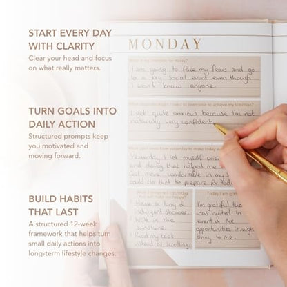 Morning Notes – Undated 3-Month Daily Planner & Mindfulness Journal | A5 Morning Routine Journal with Daily Prompts, Gratitude & Self-Care Exercises