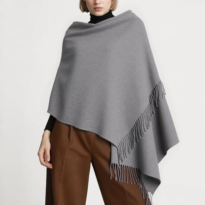 Winter Scarf for Women Pashmina Shawls and Wraps for Evening Dresses Wedding Party Bridesmaid Warm Long Scarves Shawl - color: Grey