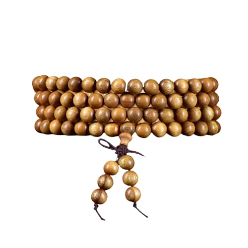 108 8mm Wooden Mala Necklace Bracelet for Men and Women, Prayer Meditation Buddhist or Wear Jewelry, for Gifts for Yourself or Friends and Family. - color: Chinese giant redwood