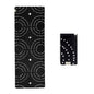 Travel Yoga Mat 1.5mm | Foldable, Lightweight Mat | Use for Travel, Backpacking, Yoga Retreat, Outdoors, Gym, Pilates, Machine Washable, Eco-Friendly - color: Black