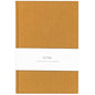 Blank Journal: THINK/BELIEVE/FEEL (Amber Orange, Linen) | Layflat Notebook | Ruled Journal | Journal Notebook | Gifts for Women and Men