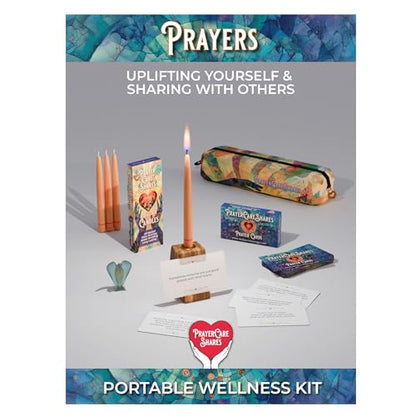 Portable Wellness and Sanctuary Kit with 50 Assorted Daily Prayer Cards for Women and Men - Spiritual Wellness and Meaningful Prayers. Daily Prayers for Wellness - style: Prayers Kit - 50 Prayer Cards