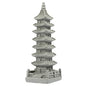 Toddmomy Zen Style Stone Pagoda Ornament for Garden Decoration Detailed Bonsai Craft Sculpture for Micro Landscape Rustic and Modern Home Accent Stone Adornment