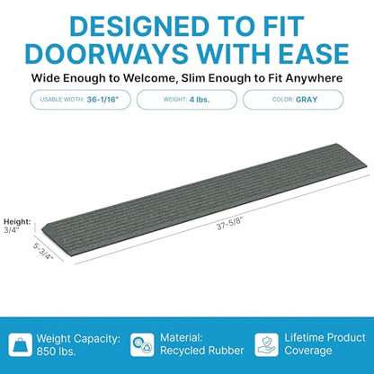 EZ-ACCESS Transitions Angled Entry MAT, Grey, .5-in