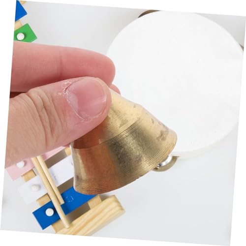 Hemobllo 10pcs Vintage Copper Rhythm Hand Bell Percussion Instrument for Meditation Ethnic Style Tingsha Bell and Versatile Musical Tool for Music Enthusiasts