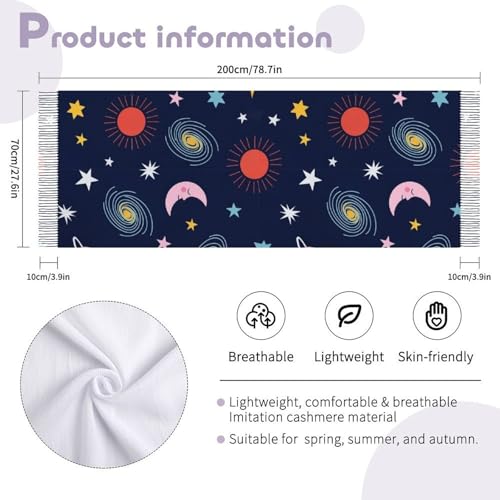 Autumn Winter Pashmina Shawls Wraps Scarf for Woman Girl - color: Picture (610)