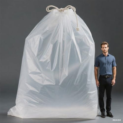 Extra Large Plastic Storage Bags 55 x 63 Inch Large Plastic Bags for Furniture, Luggage, Home Appliances, Kids Toys, Equipments, Industry or Agriculture Use and More (5 pack) - size: 55 x 63"