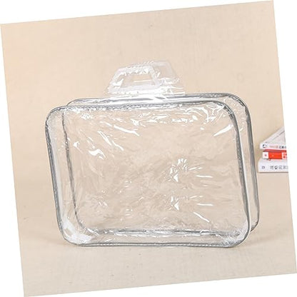 Holibanna 2pcs Large Capacity Quilt Storage Bag Waterproof Pvc Clothes Organizer for Home Travel Random Style