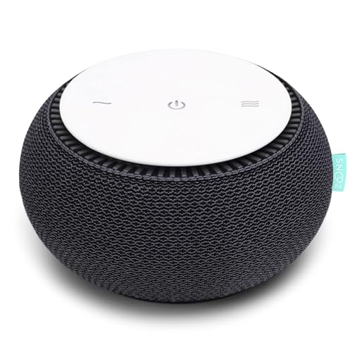 SNOOZ Smart White Noise Machine - Real Fan Inside for Non-Looping Sound, Portable Sleep Aid for Adults, Dogs, Pets, Travel, Home, Bedroom, Sleeping, Office Privacy, Therapy, & Baby Registry - Charcoal - color: Charcoal