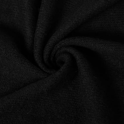 RIIQIICHY Shawl Wrap Women Pashmina Triangle Cape Knit Sweater Scarf for Fall Winter Fashion Accessory - color: Black