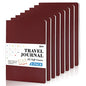 feela 8 Pack Soft Cover Journal Bulk, Notebooks College Ruled for Work, Lined Travel Journal for Women Men, Note Taking Notebook School Supplies Business Writing, 8.2” x 5.5”, A5, Wine - color: 8 Wine