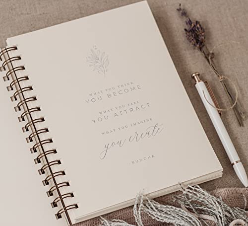Happiness Guided Journal for Women; Manifest Personal Growth in 5 Minutes A Day; Chai Latte Surround Yourself with Happiness Journal with Daily Prompts; Mental Health Wellness Diary