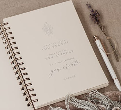 Happiness Guided Journal for Women; Manifest Personal Growth in 5 Minutes A Day; Chai Latte Surround Yourself with Happiness Journal with Daily Prompts; Mental Health Wellness Diary