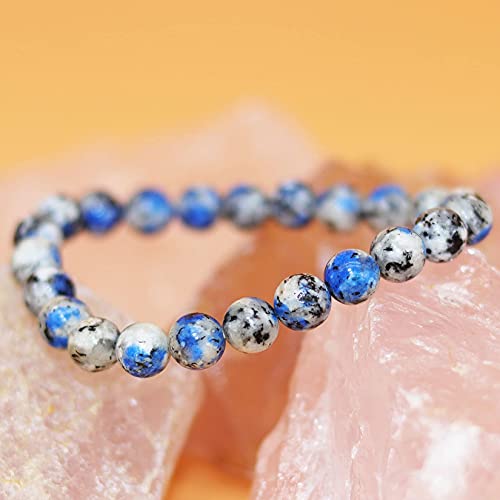 8mm Natural Gemstone Stretch Bracelet, Handmade Unisex Crystal Bracelets for Meditation, Yoga, Spiritual Healing & Positive Energy