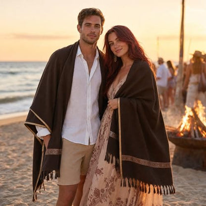 Men's Shawl Lightweight – Soft Cashmere Feel Scarf for Men, All Season - Summer Travel Wrap, Breathable