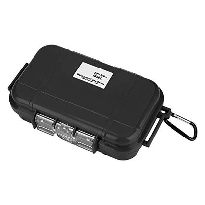 Alomejor Storage Case Shockproof Airtight Carry Box Container for Outdoor Survival(Black)