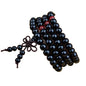 108 Mala Wooden Beads Bracelet Necklace Elastic Healing Wood Sandalwood Seed Buddhist Bracelet for Women Men Buddha Prayer Meditation Jewelry - color: C 1pc 8mm black