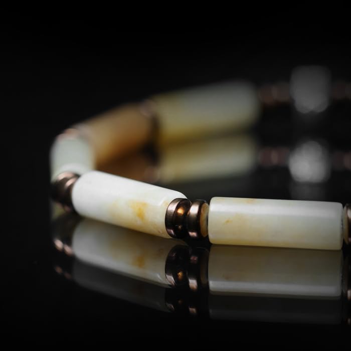Tigranes Premium Natural Stone Bracelet Collection – Handmade Gemstone Jewelry in Luxury Branded Gift Box - style: Yellow Aventurine