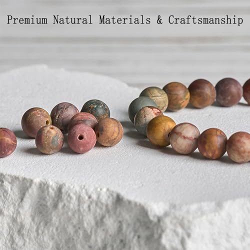 Mala Bead Strand Bracelet, 108 Buddhist Prayer Beads Yoga Meditation Green Malachite Beads Necklace Women man - style: Picasso Beads