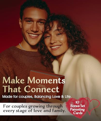Positive Affirmation Cards for Couples – 54 Motivational & Inspirational Cards with Display Stand & Gift Box for Love, Reflection & Connection,A Lovely Gift for Newlyweds & New Parents