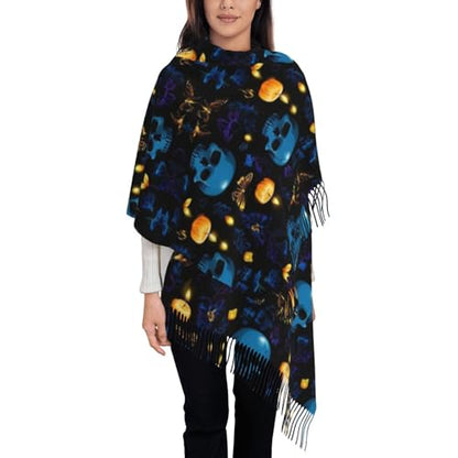 Supdreamc Cashmere Feel Scarf Soft Women Warm Cozy Scarves Multiple Colors - color: Picture (136)