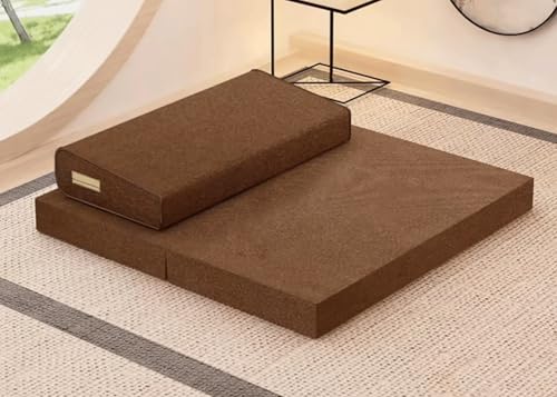 Handcrafted Meditation Mat,Portable Foldable Floor Cushion Outdoor Coconut Fibre Linen Yoga Cushion(Size:70x70cm(28x28inch),Color:Coffee Color-2) - color: Coffee Color-2, size: 70x70cm(28x28inch)