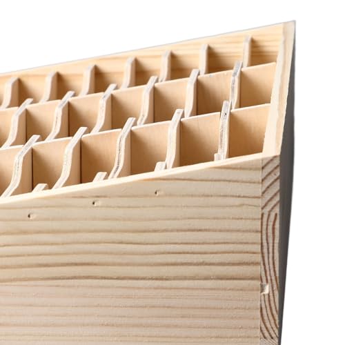 24 Grid Wooden Desktop Storage Box Mobile Phone Management Organizer Office Meeting Finishing Multi Rack Jewelry Storage Box Earrings Rings Necklace Display Case